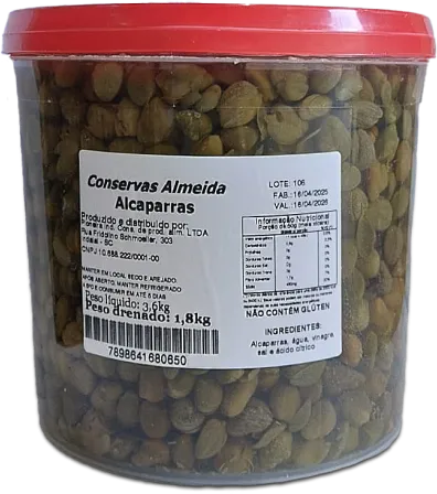 Alcaparras em conserva - 1,8kg