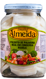 Palmito de palmeira real rodela - 300g