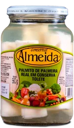 Palmito de palmeira real tolete - 300g