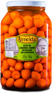 Ovos de codorna sabor defumado - 1,8kg