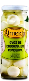 Ovos de codorna em conserva - 180g